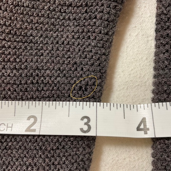 Vintage Eileen Fisher 100% Wool Rib Knit Open Front Cardigan - Picture 10 of 11